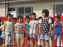 来年は小学生！がんばってね！